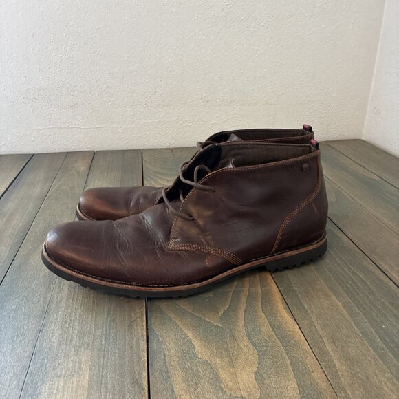 Timberland Richdale 2 Eye Chukka Ankle Boots Dark Brown Size US 13 (W8) - Picture 4 of 11